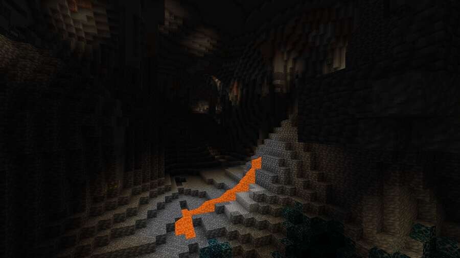 Сид Спаун в глубокой пещере на Minecraft PE [1.21.121]