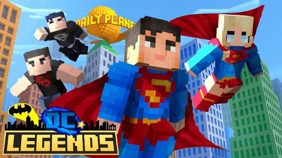 Мод Легенды вселенной DC на Minecraft PE [Изменение мира] - скриншот геймплея 2