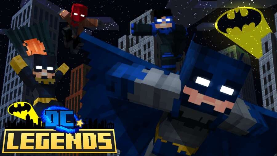 Геймплей Мод Легенды вселенной DC на Minecraft PE [Изменение мира] - скриншот 3