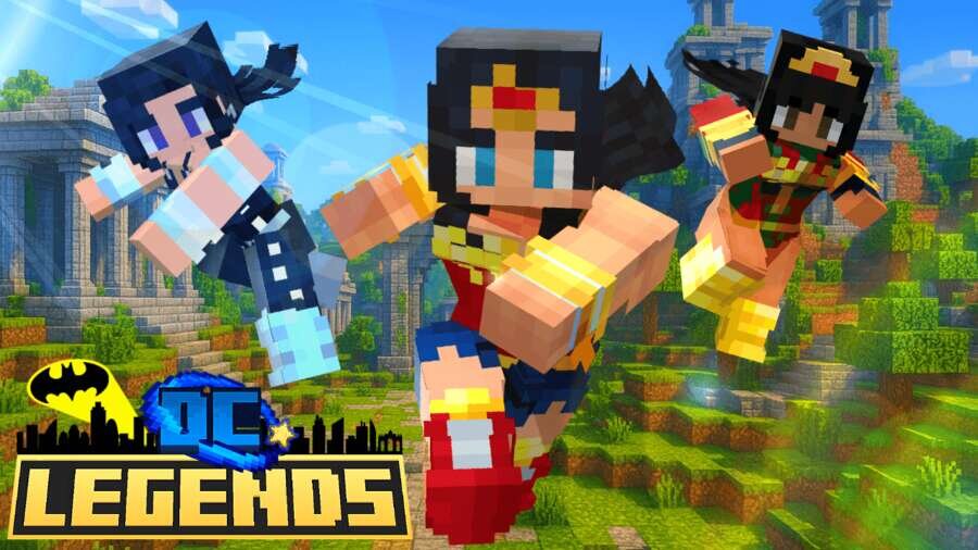 Мод Легенды вселенной DC на Minecraft PE [Изменение мира] мод - скриншот игры