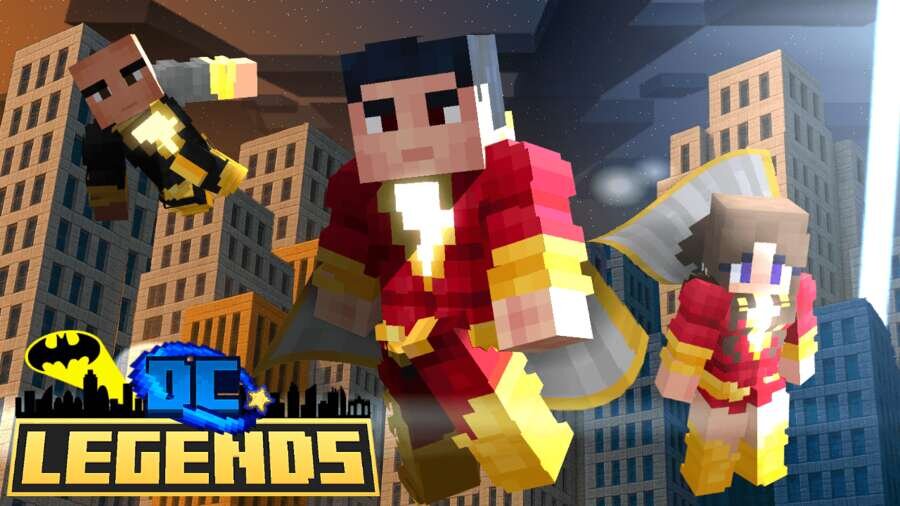 Скриншот игры Мод Легенды вселенной DC на Minecraft PE [Изменение мира] 5